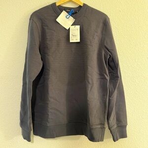 Theory Men's Gray Crewneck Sweater